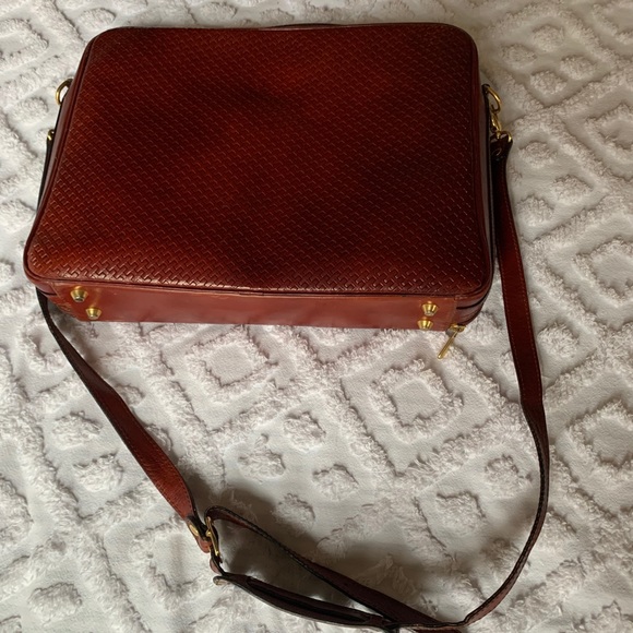 Bosca Woven Leather Briefcase - Picture 3 of 9